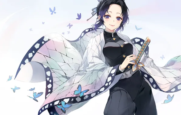 Picture girl, background, The Blade Cleaves Demons