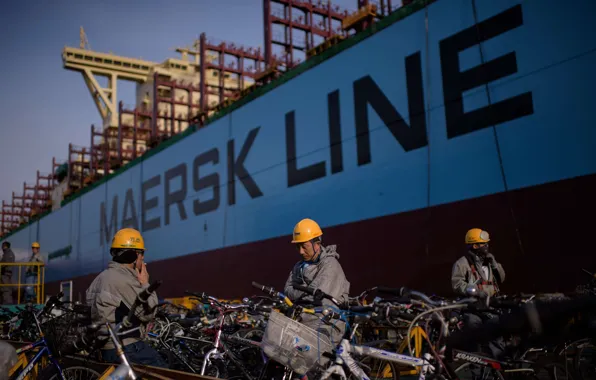 Board, Line, Maersk, Maersk Line, In the port, Working