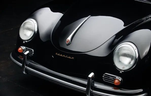 Porsche, close-up, front, 356, 1958, Porsche 356A 1600 Cabriolet