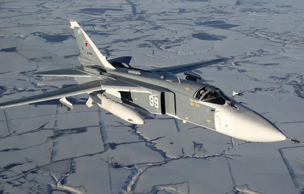 Picture Sukhoi, Su-24M, Videoconferencing Russia, Russian tactical bomber, Upgraded bomber