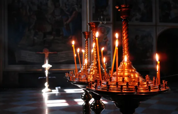 FIRE, RELIGION, FAITH, CROSS, The CRUCIFIXION, CHURCH, CANDLES