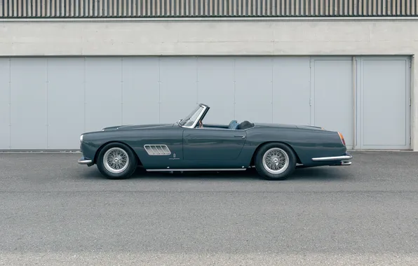 Ferrari, Convertible, Ferrari, sports car, side view, retro cars, 1962, Ferrari 250 GT Cabriolet