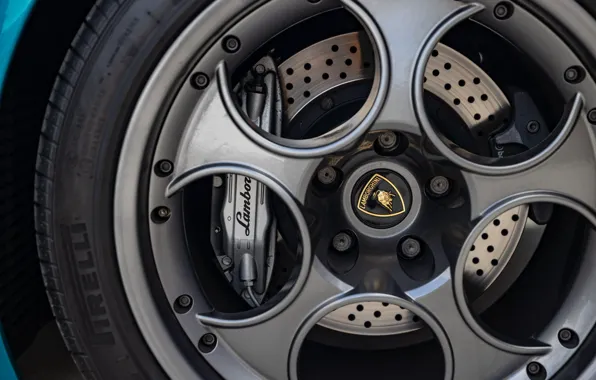 Logo, Lamborghini, wheel, emblem, disk, Lamborghini Murcielago, Murcielago, Lamborghini