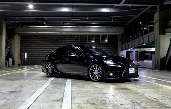 Picture Lexus, wheels, black, vossen, frontside, is350