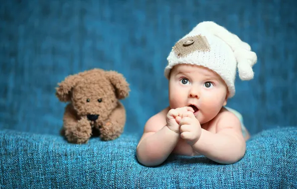Picture look, child, bear, Baby, bear, baby, teddy, Cute