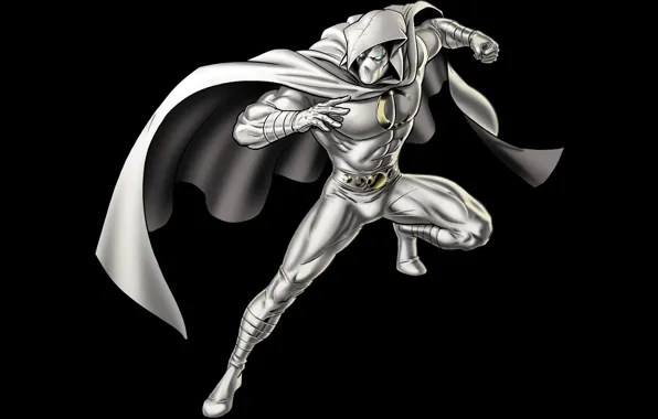 White, costume, Marvel, Range, Moon Knight
