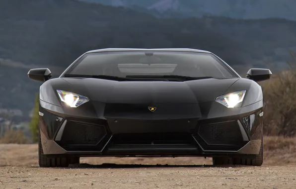 Dream, background, lights, Lamborghini, sports car, beauty, gravel, Aventador LP700-4