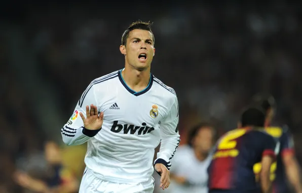Football, Cristiano Ronaldo, player, goal, the celebration, Real Madrid, Real Madrid, Cristiano Ronaldo