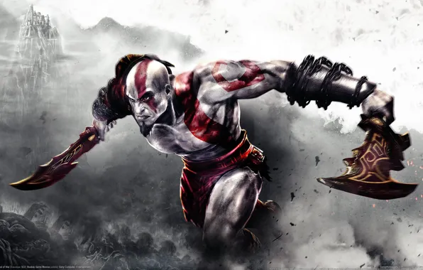 Picture god of war, God of war, god of war 3, Kratos, sony, ps3, swords