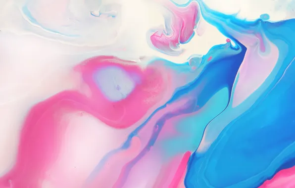 White, line, abstraction, strip, lilac, pink, blue, paint