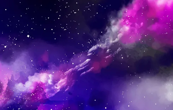 Stars, paint, watercolor