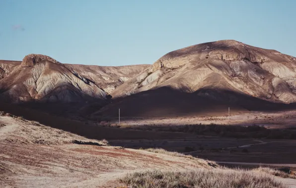 Mountains, shadow, Crimea