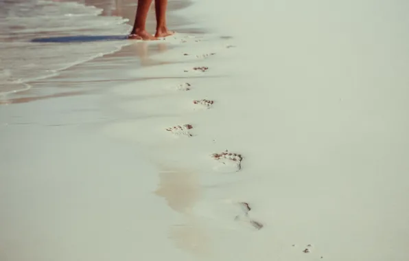 Sand, beach, summer, stay, feet, island, Thailand, thailand