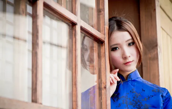 Girl, mood, Asian