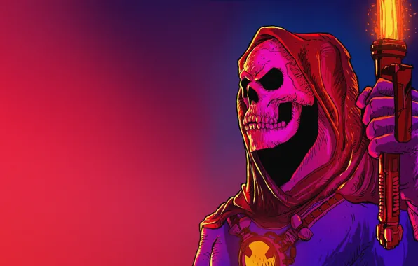 Minimalism, Music, Skull, Style, Background, 80s, Style, Fiction