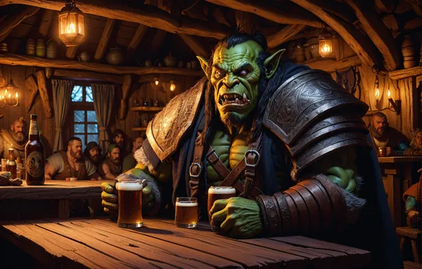 People, Orc, tavern