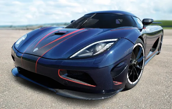 Picture the sky, blue, tuning, Koenigsegg, supercar, tuning, the front, hypercar