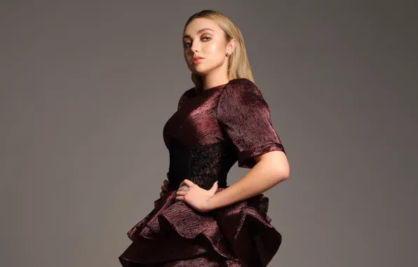 Look, girl, pose, figure, dress, blonde, beautiful, Peyton List