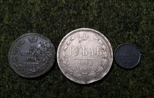 1896, The Ruble Of The Russian Empire, One thousand eight hundred seventy eight, Penny Russian …