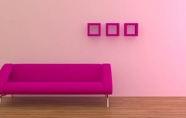 Picture sofa, flooring, frame