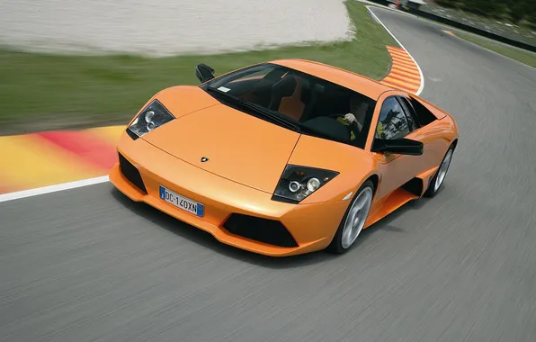 Orange, Lamborghini, supercar, Murcielago