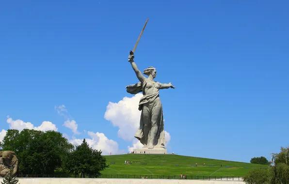 Sculpture, Front, Memory, Volgograd, Volgograd, Mamaev Kurgan, Mamayev Kurgan, The Motherland calls