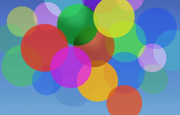 Picture color, circles, Abstraction, Nubia UI