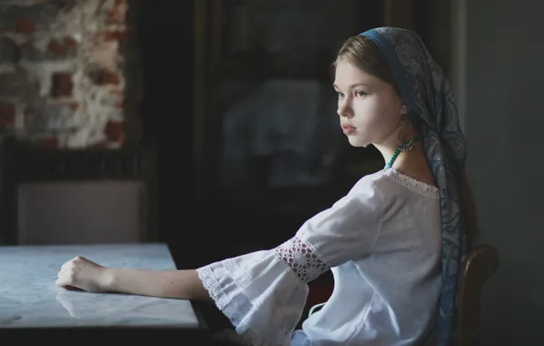 Look, portrait, girl