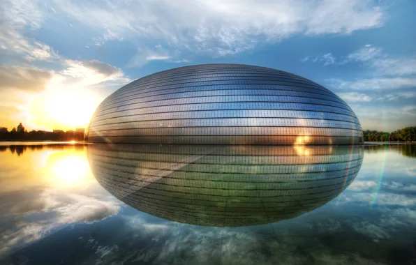 Picture Egg, China, Beijing, National center for the performing arts, Zhongnanhai