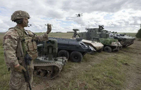 Soldiers, Future Soldier, British Army, The British army, Unmanned aerial vehicles, Air defence, Logistical support, …