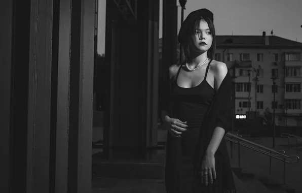 Girl, sweetheart, model, brunette, Wallpaper, Portrait, Beads, Piercing