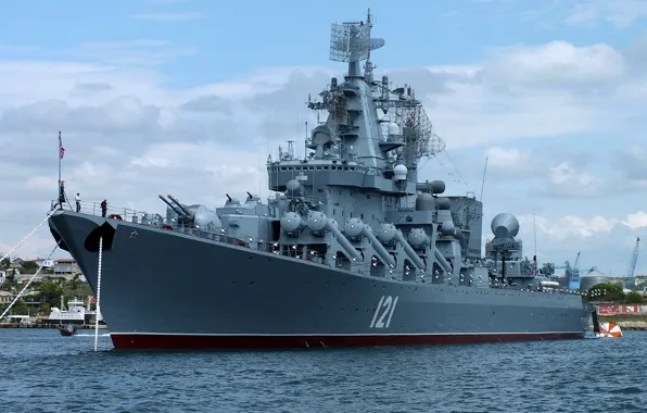 Moscow, cruiser, rocket, the black sea fleet, guards, first grade, the project 1164