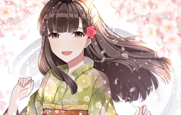 Girl, Smiling, Joy, Idolm@ster
