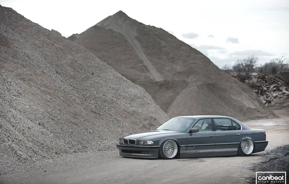 Picture BMW, tuning, Stance, canibeat, E38, 740il