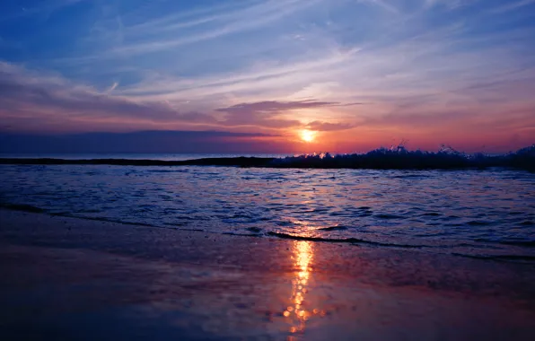 Sea, wave, beach, shore, Dance with the Sun!