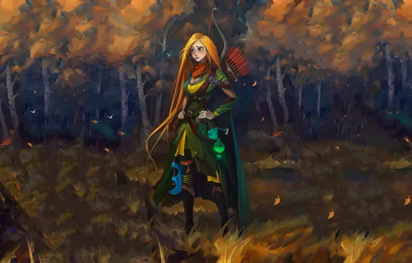 Girl, Dota2, Archer, Windrunner