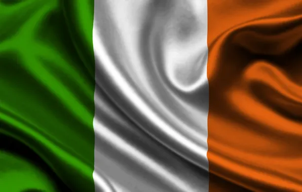 Picture White, Flag, Orange, Ireland, Texture, Green, Ireland, Flag