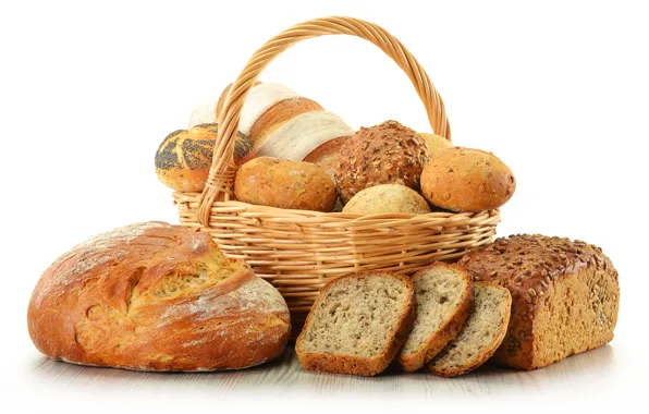Picture basket, Mac, bread, buns, chunks