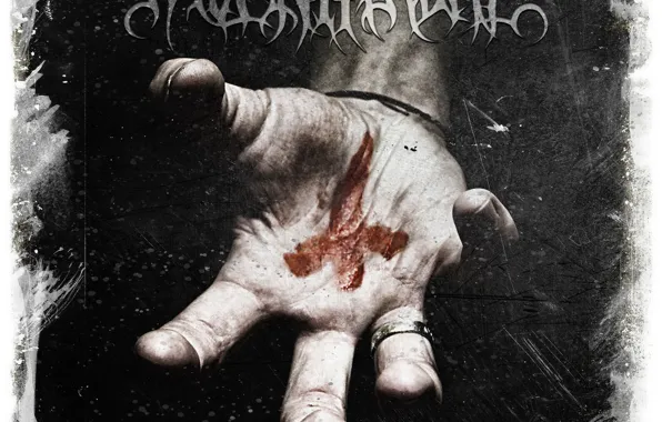 The darkness, hand, Cover, RAVEN THRONE, Algae we, Algiz, fading, single