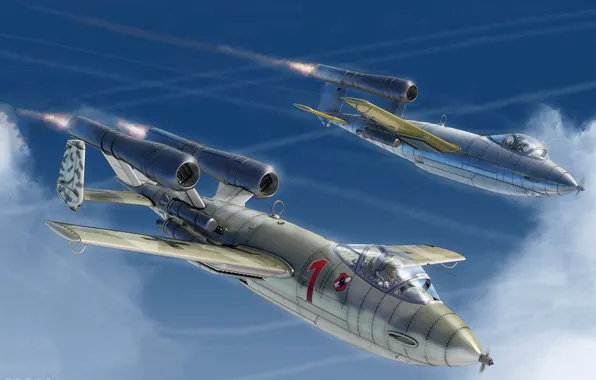 Germany, fighter, Junkers, the Wehrmacht, Luftwaffe, experimental aircraft, Felipe Rodna, Junkers EF 126