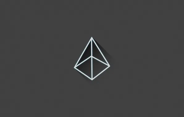 Shadow, minimalism, triangle, material, flat, three angles