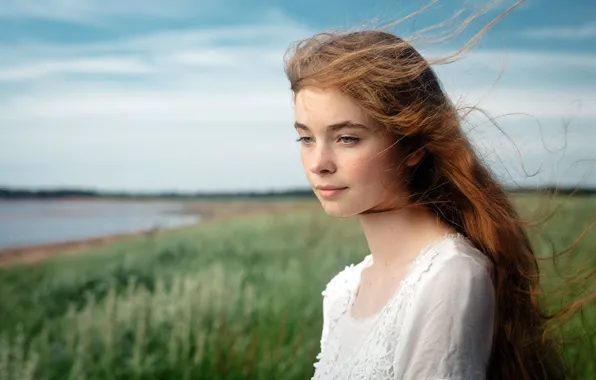 Girl, look, portrait