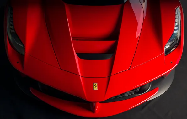 Ferrari, red, front, LaFerrari