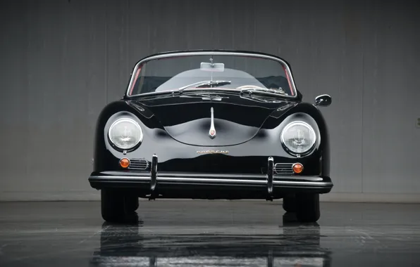 Porsche, front, 356, 1958, Porsche 356A 1600 Cabriolet