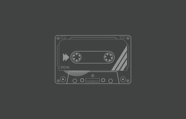 Grey, background, cassette