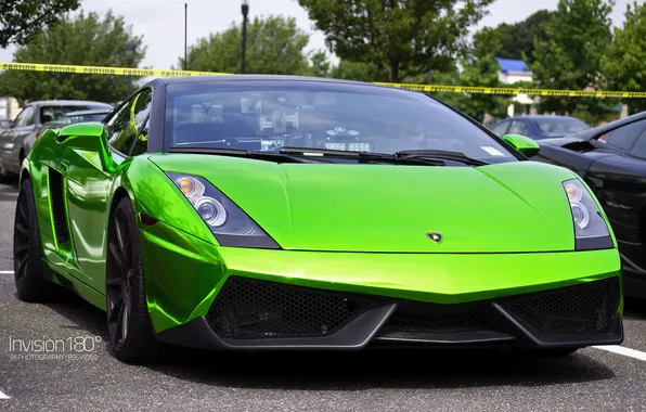 Picture Lamborghini, Superleggera, Gallardo, Green Crome