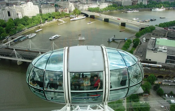 Picture Thames, London, View from London Eye, Oka