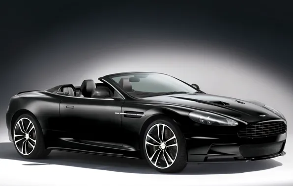 Background, black, Aston Martin, supercar, convertible, aston martin, dbs, the front