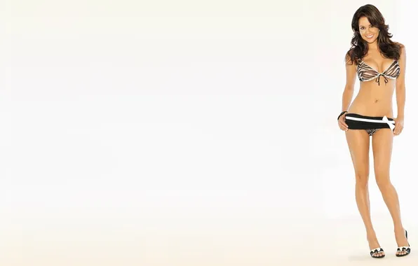 Swimsuit, girl, actress, brunette, brooke burke, TV presenter, model, beautiful legs.