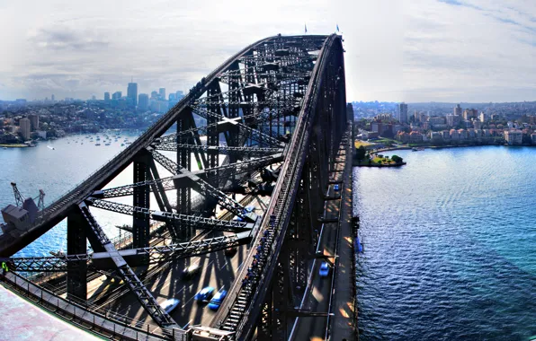 Water, bridge, home
